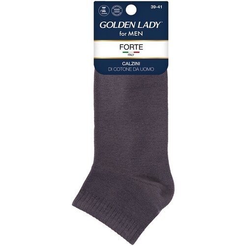 Мужские носки Golden Lady, 1 пара, укороченные, нескользящие, размер 45/47, серый