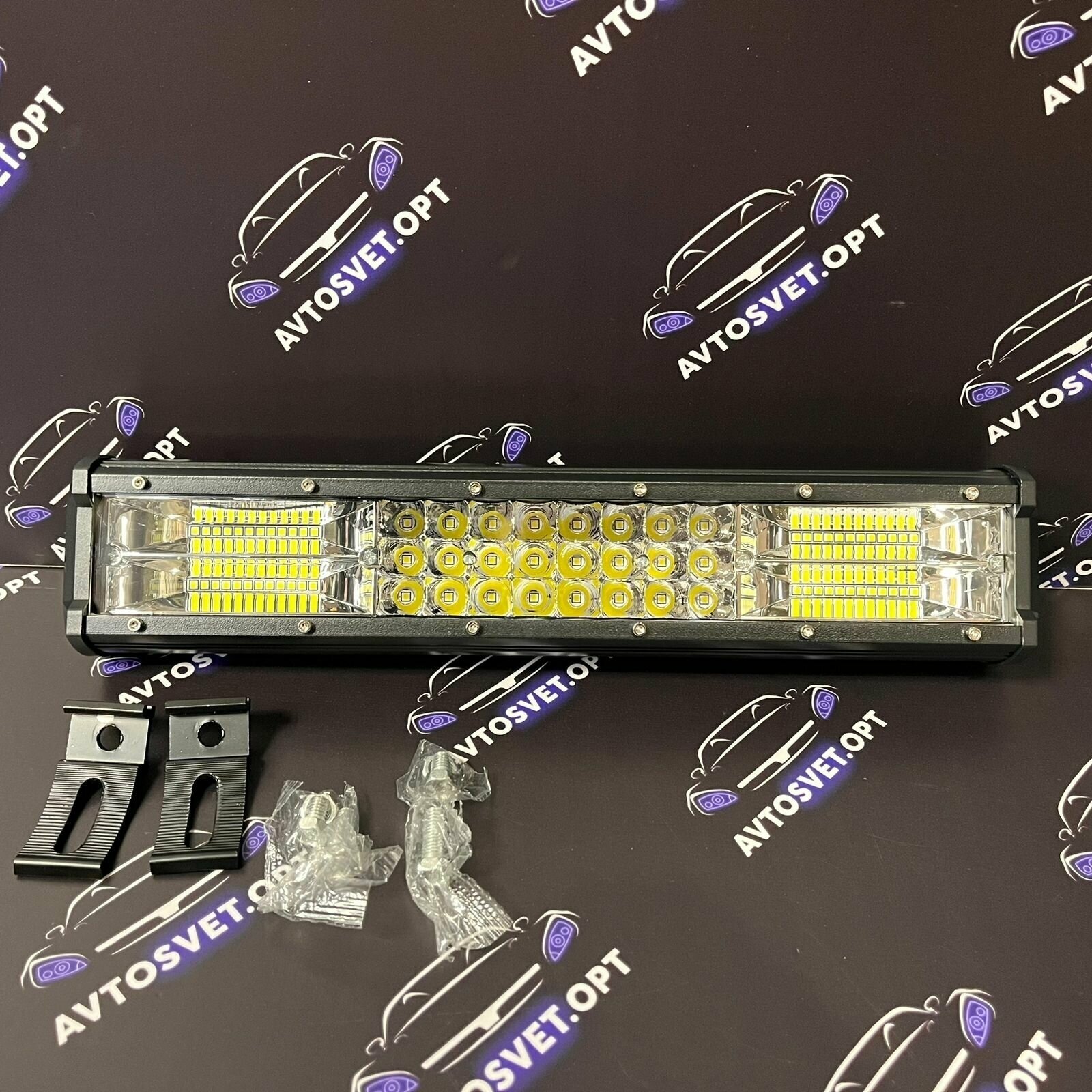 Фара Балка Led Светодиодная комбинированная CF-216W 38 см / Комби Свет Ближний + Дальний