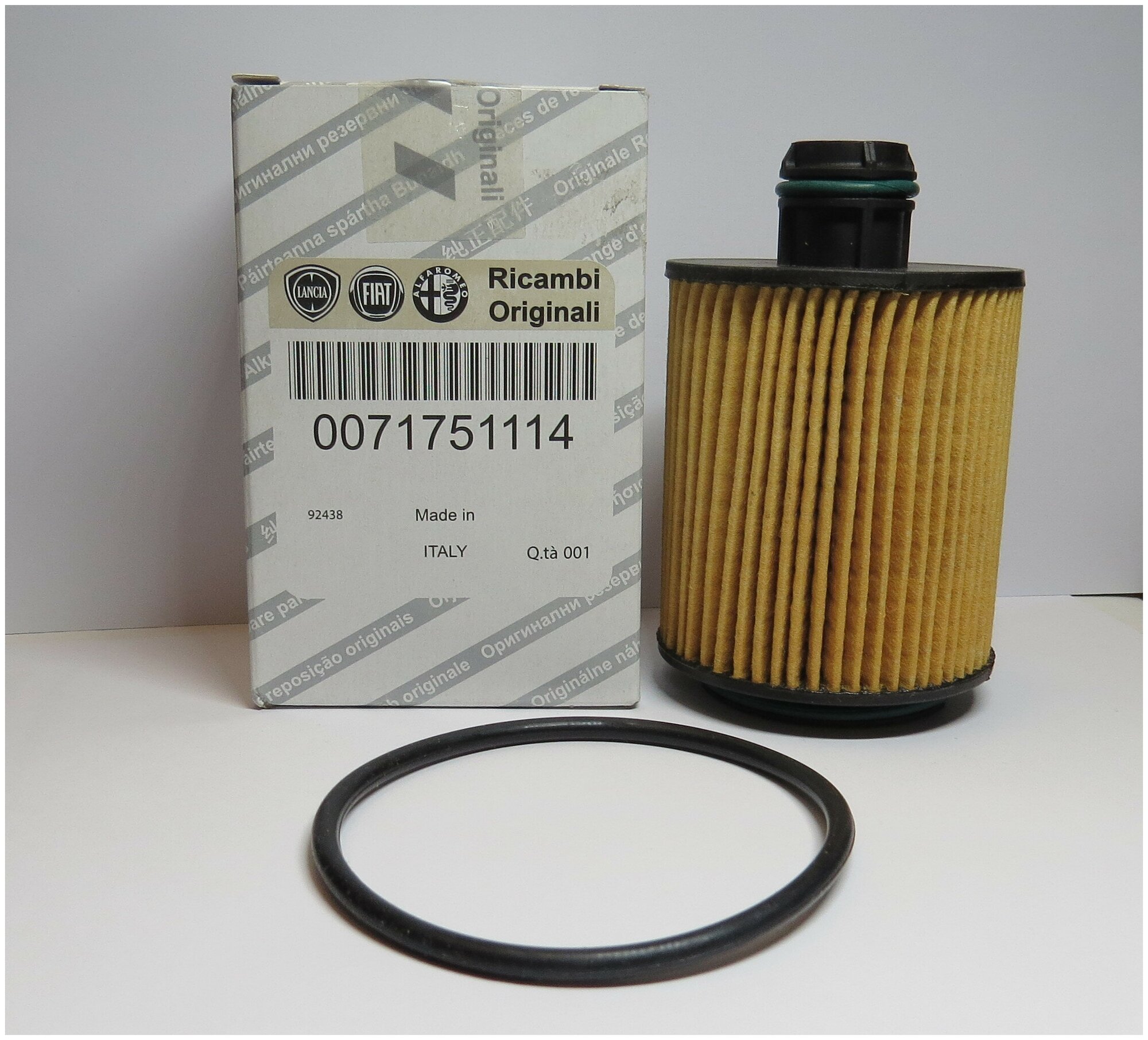 Фильтр-патрон масляный Alfa romeo/Fiat/Lancia 71751114. Fiat ORIGINAL