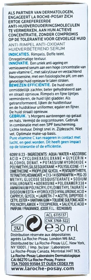 La Roche-Posay Vitamin C10 Serum Антиоксидантная сыворотка для обновления кожи, 30 мл