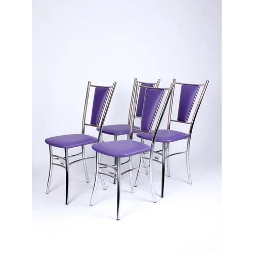 Стул, Mars, для, кухни, гостиной, обеденной зоны, дома, дачи, столовой, кафе, хром, с, мягкой спинкой, не, икеа, сиреневый