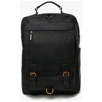 Мужской кожаный рюкзак Hamilton SGB1-1069 Черный - изображение