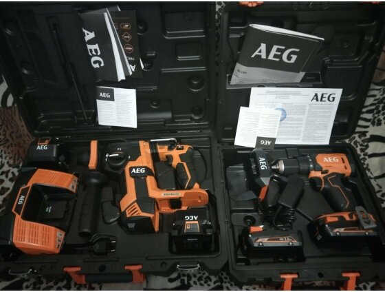 Дрель-шуруповерт аккумуляторная Aeg BS18G4-202C 4935478630