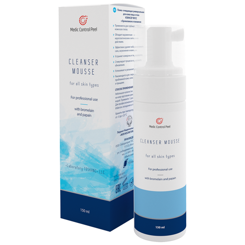 Мусс для очищения лица Medic Control Peel Cleanser Mousse 150 мл (Медик Контрол Пил) medic control peel лосьон гель glycolicpeel 35 % 30 мл