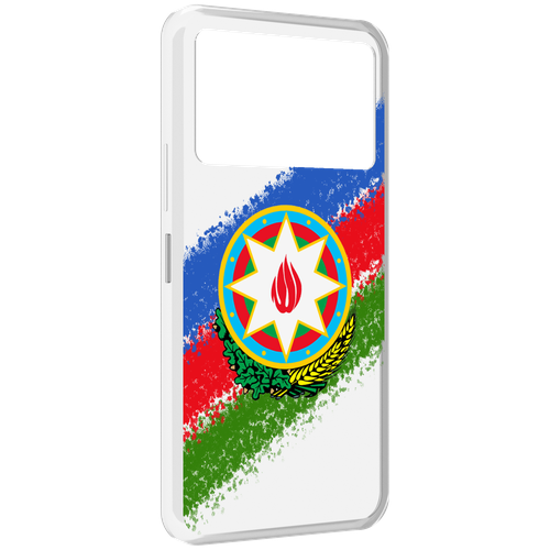 Чехол MyPads герб флаг Азербайджана для Infinix NOTE 12 VIP (X672) задняя-панель-накладка-бампер