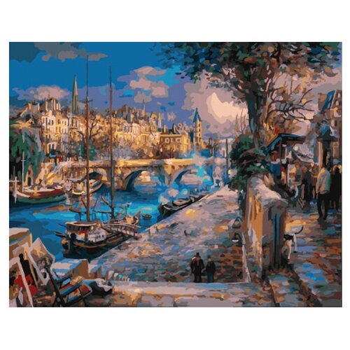 Цветной Картина по номерам Вечерняя Венеция (GX7848)50x40см цветной картина по номерам белоснежный парусник gx8866 50x40см