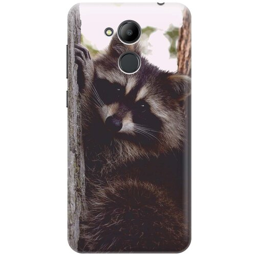 фото Gosso ультратонкий силиконовый чехол-накладка для honor 6c pro с принтом "енотик"