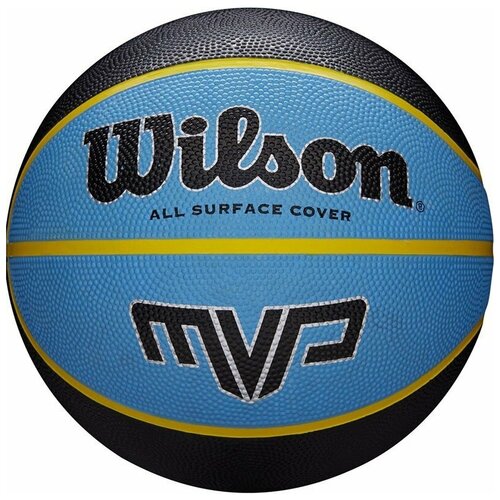 фото Мяч баскетбольный wilson mvp, арт.wtb9019xb07, р.7, резина, бутил.камера, сине-черный