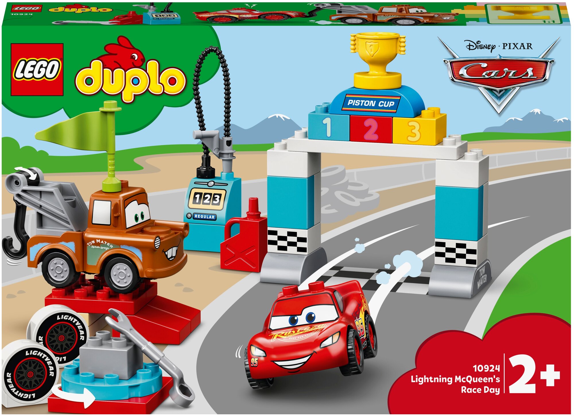 Конструктор LEGO DUPLO Disney Гонки Молнии МакКуина, 42 детали (10924) - фото №1