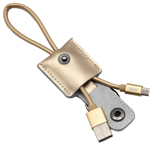 Кабель USB MicroUSB Remax RC-079m выдвижной <золото>