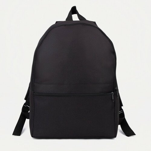 фото Рюкзак на молнии, наружный карман, цвет чёрный mikimarket