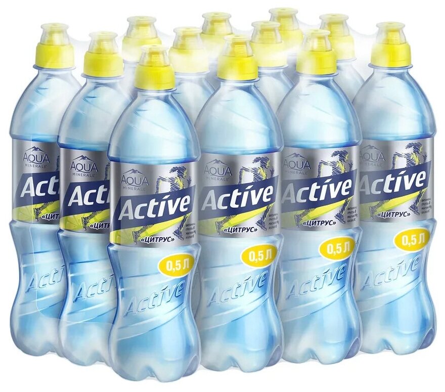 Напиток негазированный Aqua Minerale Active Цитрус 12 штук по 0.5 л - фотография № 2