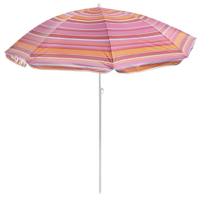 Зонт пляжный «Модерн» с серебряным покрытием, d=240 cм, h=220 см, цвет микс - фотография № 3