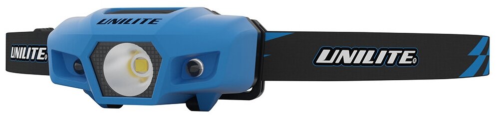 SPORT-H1 - Спортивный налобный фонарь (синий корпус), 175 Lm, 1xAA, IPX6 UNILITE