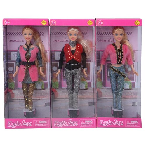 Кукла Defa Lucy Блестящая коллекция, 3 вида в коллекции игровой набор кукла lucy доктор 3 вида в коллекции 1 шт