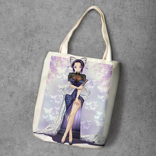 фото Сумка шоппер anime dakimakura, фактура рельефная, мультиколор