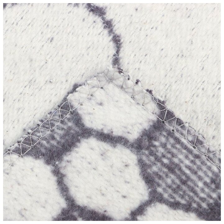 Одеяло байковое Панда 100х140см, цвет серый 400г/м хл100% Ласка 9405191 . - фотография № 4