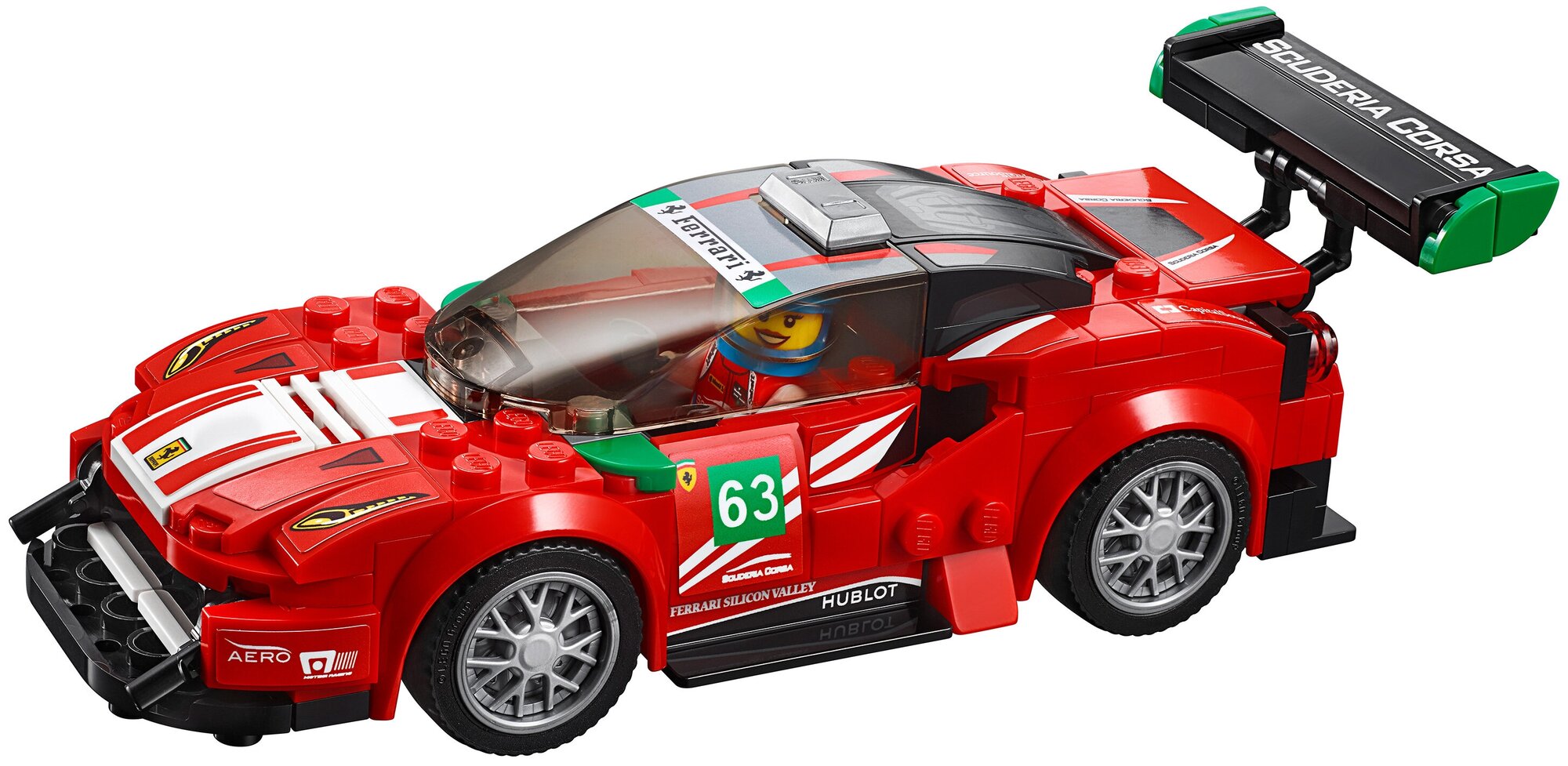 Конструктор LEGO Speed Champions Ferrari 488 GT3 Scuderia Corsa, 179 деталей (75886) - фото №15