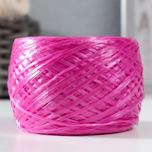 Пряжа - Для вязания мочалок, 100% полипропилен, 400м/100гр, №2-3, цвет розовый, 5 шт.