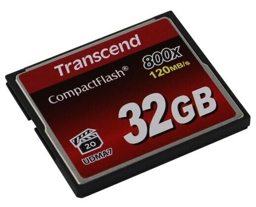 Карта CF Transcend 800x CompactFlash (Premium) TS32GCF800