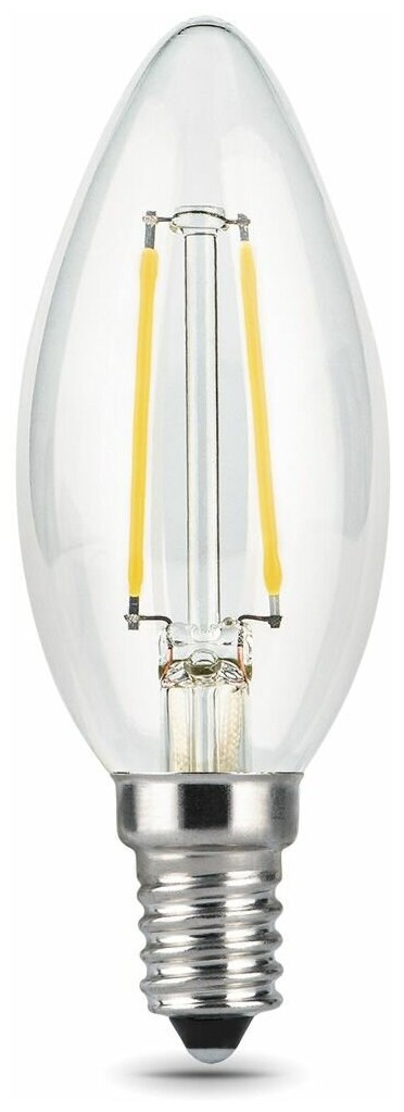 Светодиодная лампочка Gauss Filament свеча 11В 830Лм 4100К Е14