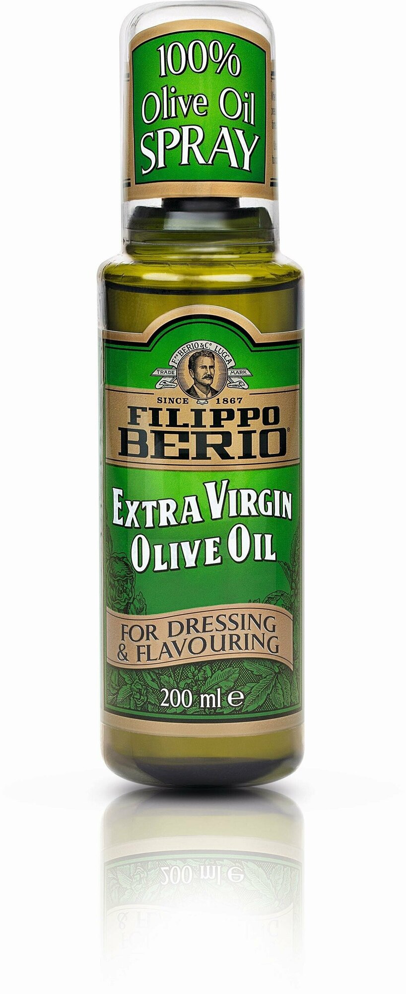 Масло оливковое Filippo Berio Extra Virgin, нерафинированное, спрей 200 мл, 3 шт