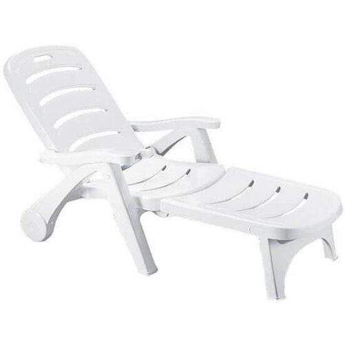 Пластиковый шезлонг Stella Di Mare Folding, Scab Giardino, белый