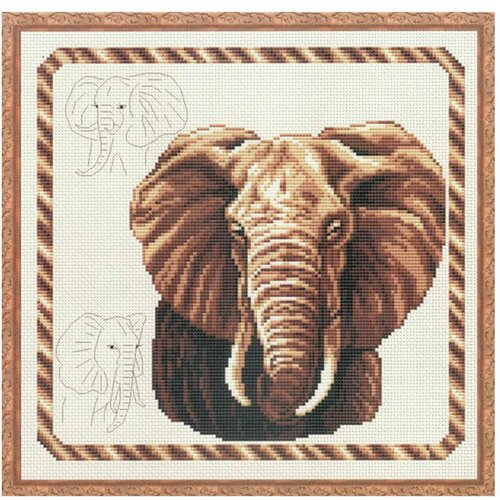 фото Набор для вышивания panna "panna ж-0168 "слон" ж-0168, размер 24.3х23.4 см