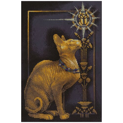 фото Набор для вышивания panna "скарабей и кошка" 26x38.5 см