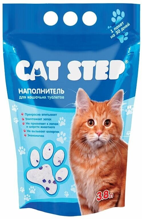 Cat Step Наполнитель силикагель 1,67кг 3,8л