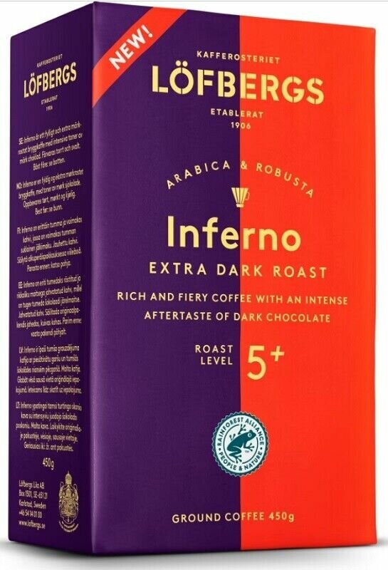 Кофе молотый Lofbergs Inferno 450г