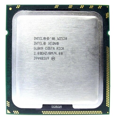 Процессор Intel Xeon W3530 Bloomfield (2800MHz, LGA1366, L3 8192Kb LGA1366, 4 x 2800 МГц, OEM процессор intel xeon w3565 bloomfield lga1366 4 x 3200 мгц oem