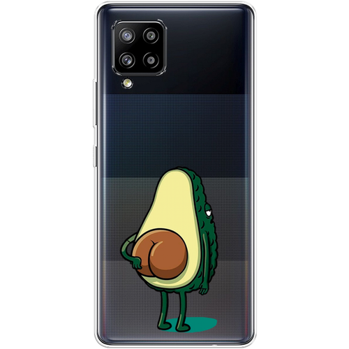 Силиконовый чехол на Samsung Galaxy A42 / Самсунг Галакси А42 Попа авокадо, прозрачный силиконовый чехол на samsung galaxy a42 самсунг галакси а42 сочные лимоны прозрачный