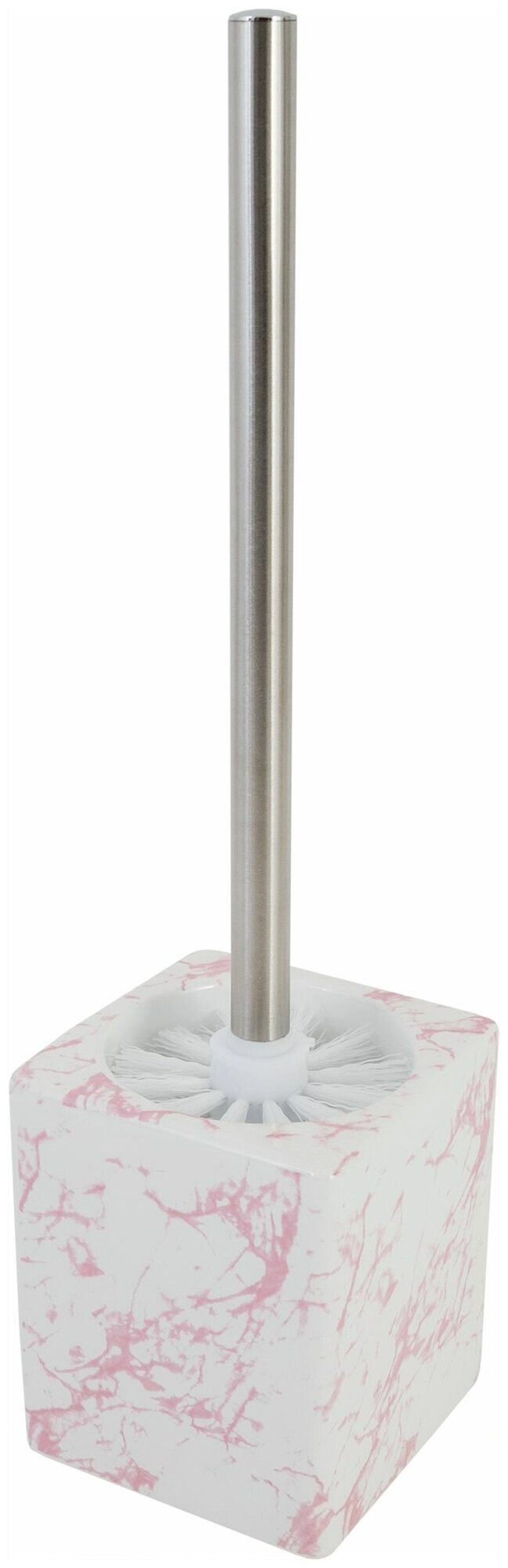 фото Ершик для унитаза Vidage Marmo Rosa цвет белый