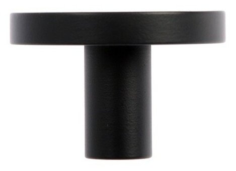 Ручка-кнопка CAPPIO LOFT, d=33 мм, h=20 мм., латунь, цвет черный - фотография № 4
