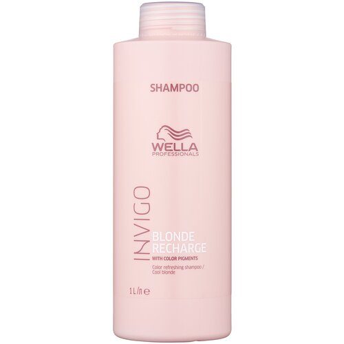 Шампунь-нейтрализатор желтизны для холодных светлых оттенков Invigo Blonde Recharge (1000ml)