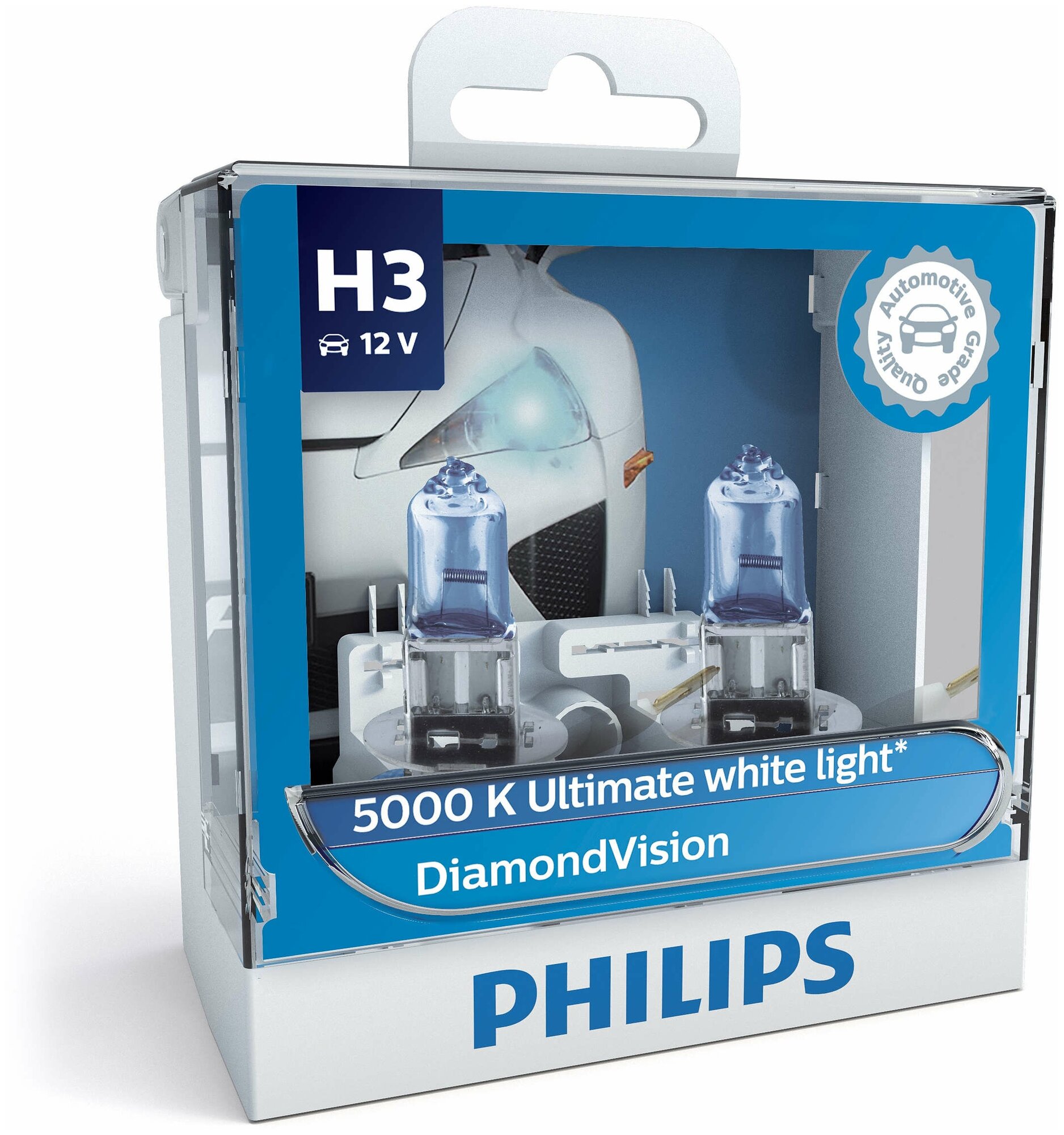 Лампы PHILIPS Diamond Vision H3 12V 55W (Комплект - 2 шт.) PHILIPS-12336DVS2