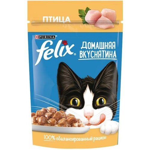 Влажный корм для кошек, Felix, птица, 75 г