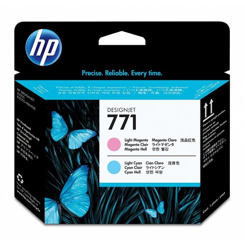 Печатающая головка HP 771 для HP DJ Z6200 CE019A светло-голубой/светло-пурпурный расходный материал для печати hp c1q41a 773c светло пурпурный