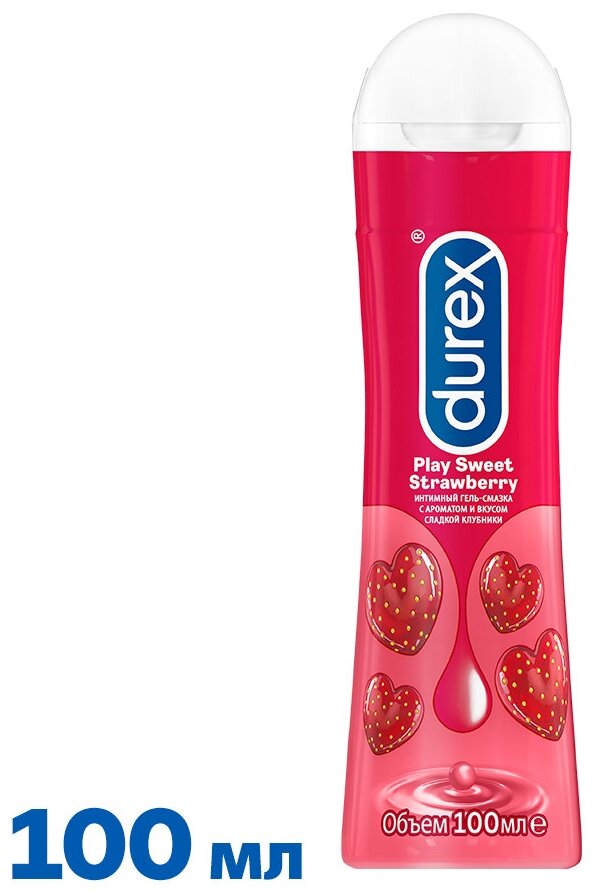 Гель-крем-смазка Durex Play Sweet Strawberry с ароматом сладкой клубники