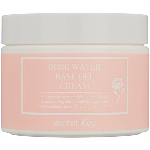 Secret Key Rose Water Base Gel Cream гель-крем для лица с экстрактом лепестков розы, 100 г