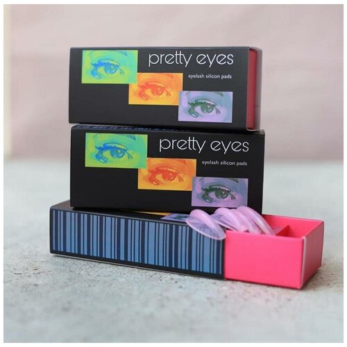 Набор валиков Pretty Eyes розовые (8пар)