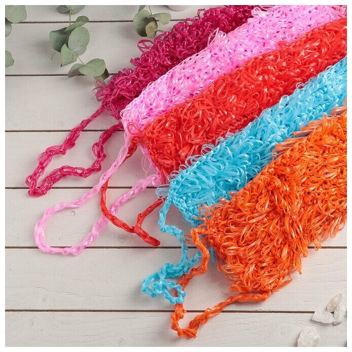 фото Мочалка для бани двойная из полипропилена 250х150 мм