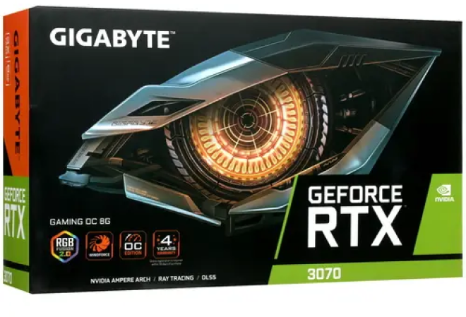 Видеокарта GIGABYTE NVIDIA GeForce RTX 3070 , LHR, 8ГБ, GDDR6, OC, LHR, Ret - фото №9