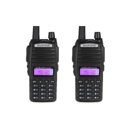 радиостанция baofeng uv 82 uv 82 radio Рация Baofeng UV-82 8W (2 режима мощности) 2 шт. черный