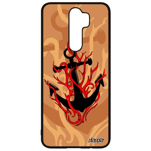 фото Чехол на смартфон redmi note 8 pro, "якорь" шхуна корабль utaupia
