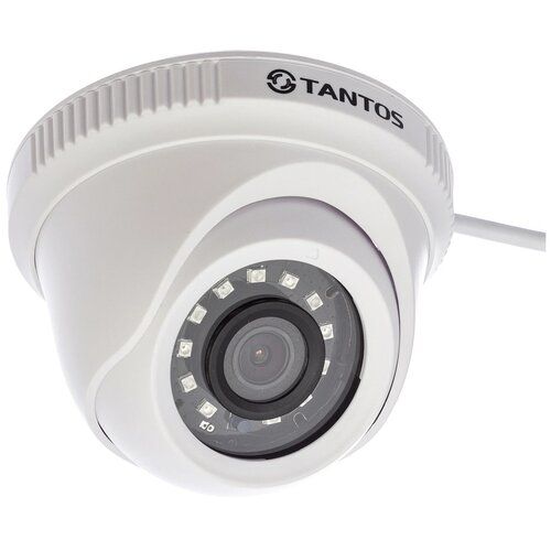Камера видеонаблюдения TANTOS TSc-E2HDf белый уличная видеокамера 2 мп мультиформатная tvi ahd cvi cvbs с микрофоном с ик подсветкой купольная ip67 dahua dh hac hdw1231tlmqp a 0280b