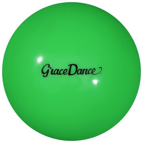 Мяч для художественной гимнастики Grace Dance, d=18,5 см, цвет салатовый мяч для художественной гимнастики grace dance d 16 5 см цвет изумрудный с блеском