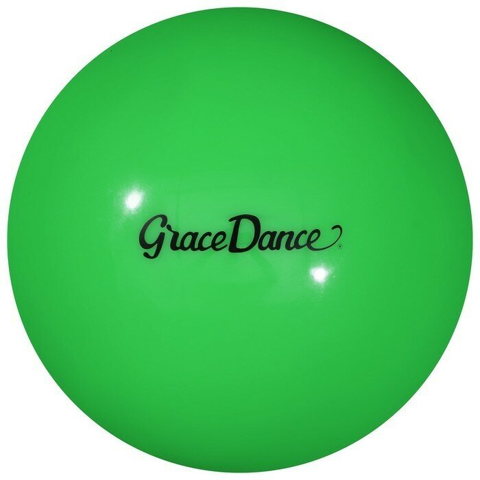 Мяч для художественной гимнастики Grace Dance, d=18,5 см, 400 г, цвет салатовый