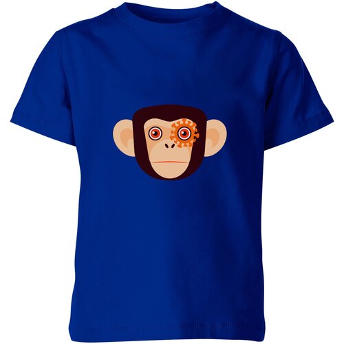 Футболка Us Basic, размер 4, синий мужская футболка кибер обезьяна шимпанзе m зеленый